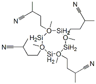 alpha,alpha',alpha'',alpha''',2,4,6,8-octamethylcyclotetrasiloxane-2,4,6,8-tetrabutyronitrile 结构式