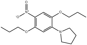 1-(4-Nitro-2,5-dipropoxyphenyl)pyrrolidine 结构式