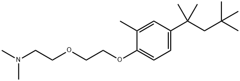 N,N-Dimethyl-2-[2-[2-methyl-4-(1,1,3,3-tetramethylbutyl)phenoxy]ethoxy]ethanamine 结构式