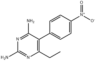 6-乙基-5-(4-硝基苯基)嘧啶-2,4-二胺 结构式