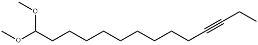 14,14-Dimethoxy-3-tetradecyne 结构式