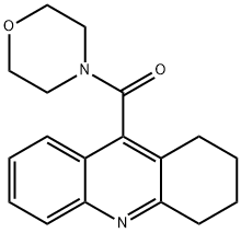 4-[(1,2,3,4-Tetrahydroacridin-9-yl)carbonyl]morpholine 结构式