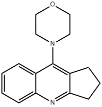 2,3-Dihydro-9-morpholino-1H-cyclopenta[b]quinoline 结构式