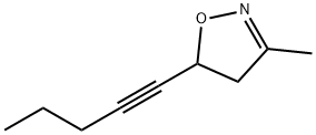 2-Isoxazoline, 3-methyl-5-(1-pentynyl)- (7CI,8CI) 结构式