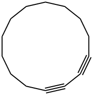 1,3-Cyclotetradecadiyne 结构式