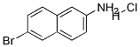 6-溴-2-萘胺盐酸盐 结构式