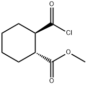 Cyclohexanecarboxylic acid, 2-(chlorocarbonyl)-, methyl ester, trans- (9CI) 结构式