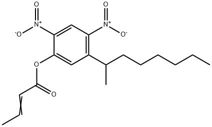 5-(1-methylheptyl)-2,4-dinitrophenyl 2-butenoate 结构式