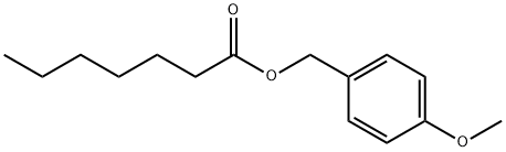 (4-methoxyphenyl)methyl heptanoate 结构式