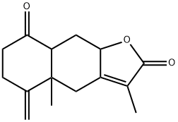 4a,6,7,8a,9,9a-Hexahydro-3,4a-dimethyl-5-methylenenaphtho[2,3-b]furan-2,8(4H,5H)-dione 结构式