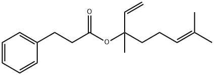 1,5-dimethyl-1-vinylhex-4-enyl 3-phenylpropionate 结构式