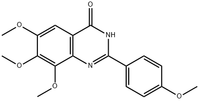 4(1H)-Quinazolinone,  6,7,8-trimethoxy-2-(4-methoxyphenyl)-  (9CI) 结构式