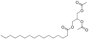 2,3-diacetyloxypropyl hexadecanoate 结构式