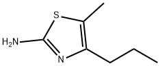 5-甲基-4-丙基-2-噻唑胺 结构式