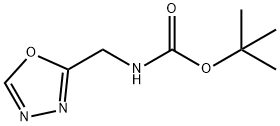 (1,3,4-恶二唑-2-基甲基)氨基甲酸叔丁酯 结构式