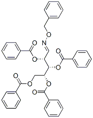 2-O,3-O,4-O,5-O-Tetrabenzoyl-D-arabinose O-benzyl oxime 结构式