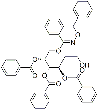 3-O,4-O,5-O,6-O-Tetrabenzoyl-2-deoxy-D-arabino-hexose O-benzyl oxime 结构式