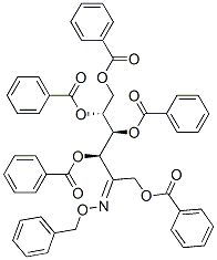 1-O,3-O,4-O,5-O,6-O-Pentabenzoyl-D-fructose O-benzyl oxime 结构式