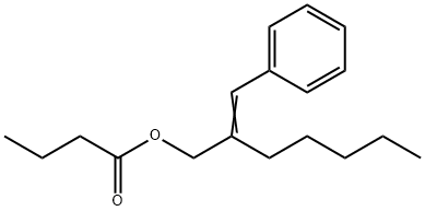 2-(phenylmethylene)heptyl butyrate 结构式