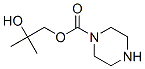 2-hydroxy-2-methylpropyl piperazine-1-carboxylate 结构式