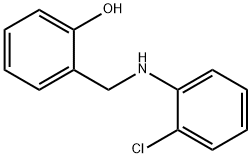 2-[(2-CHLORO-PHENYLAMINO)-METHYL]-PHENOL 结构式