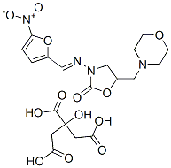 5-(morpholinomethyl)-3-[(5-nitrofurfurylidene)amino]oxazolidin-2-one citrate 结构式