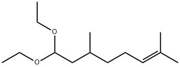 8,8-DIETHOXY-2,6-DIMETHYLOCT-2-ENE 结构式