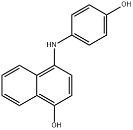 4-[(4-hydroxyphenyl)amino]-1-naphthol 结构式
