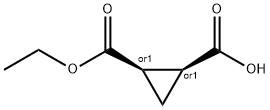 cis-2-(Ethoxycarbonyl)cyclopropanecarboxylic acid 结构式