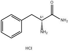 D-苯丙氨酰胺盐酸盐 结构式