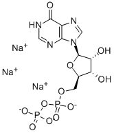 肌苷-5ˊ-二磷酸三钠盐 结构式