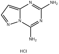 2,4-Diamino-pyrazolo(1,5-a)-s-triazine hydrochloride hemihydrate 结构式