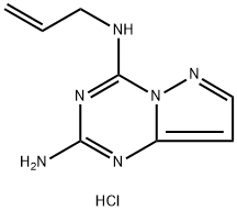 N(sup 4)-2-Propenylpyrazolo(1,5-a)-1,3,5-triazine-2,4-diamine, hydroch loride hydrate (2:2:1) 结构式