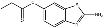 6-Benzothiazolol,2-amino-,propanoate(ester)(9CI) 结构式