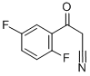 2',5'-二氟苯甲酰基乙腈 结构式