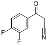 2',4'-二氟苯甲酰基乙腈 结构式