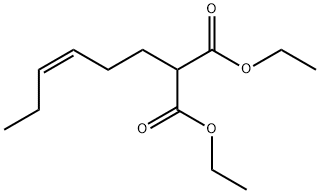 (Z)-3-Hexenylmalonic acid diethyl ester 结构式