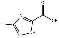 3-甲基-1,2,4-三氮唑-5-羧酸 结构式