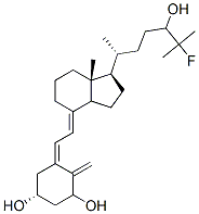 1,24-dihydroxy-25-fluorovitamin D3 结构式