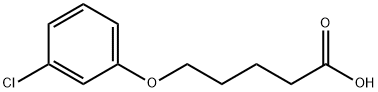 5-(3-氯苯氧基)戊酸 结构式