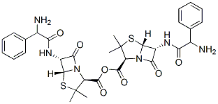 [2S-[2alpha[2'R*,5'S*,6'S*(S*)],5alpha,6beta(S*)]]-6-[(aminophenylacetyl)amino]-3,3-dimethyl-7-oxo-4-thia-1-azabicyclo[3.2.0]heptane-2-carboxylic anhydride 结构式