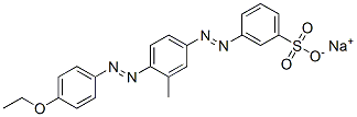 3-[[4-[(4-Ethoxyphenyl)azo]-3-methylphenyl]azo]benzenesulfonic acid sodium salt 结构式