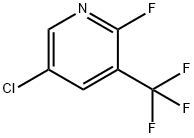 5-氯-2-氟-3-(三氟甲基)吡啶 结构式