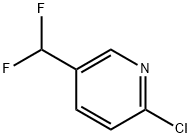 2-CHLORO-5-(DIFLUOROMETHYL)PYRIDINE 结构式