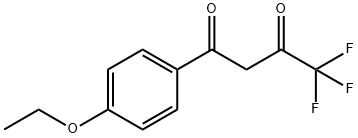 1-(4-乙氧苯基)-4,4,4-三氟-丁烷-1,3-二酮 结构式