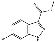 6-氯-1H-吲唑-3-羧酸甲酯 结构式