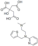 N,N-dimethyl-N'-2-pyridyl-N'-(2-thienylmethyl)ethylenediamine 2-hydroxy-1,2,3-propanetricarboxylate 结构式