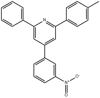 4-(3-nitrophenyl)-6-phenyl-2-(p-tolyl)pyridine 结构式