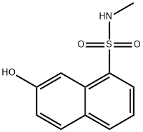 7-hydroxy-N-methylnaphthalene-1-sulphonamide 结构式