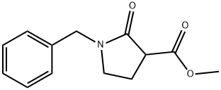 3-Pyrrolidinecarboxylic acid, 2-oxo-1-(phenylmethyl)-, methyl ester 结构式